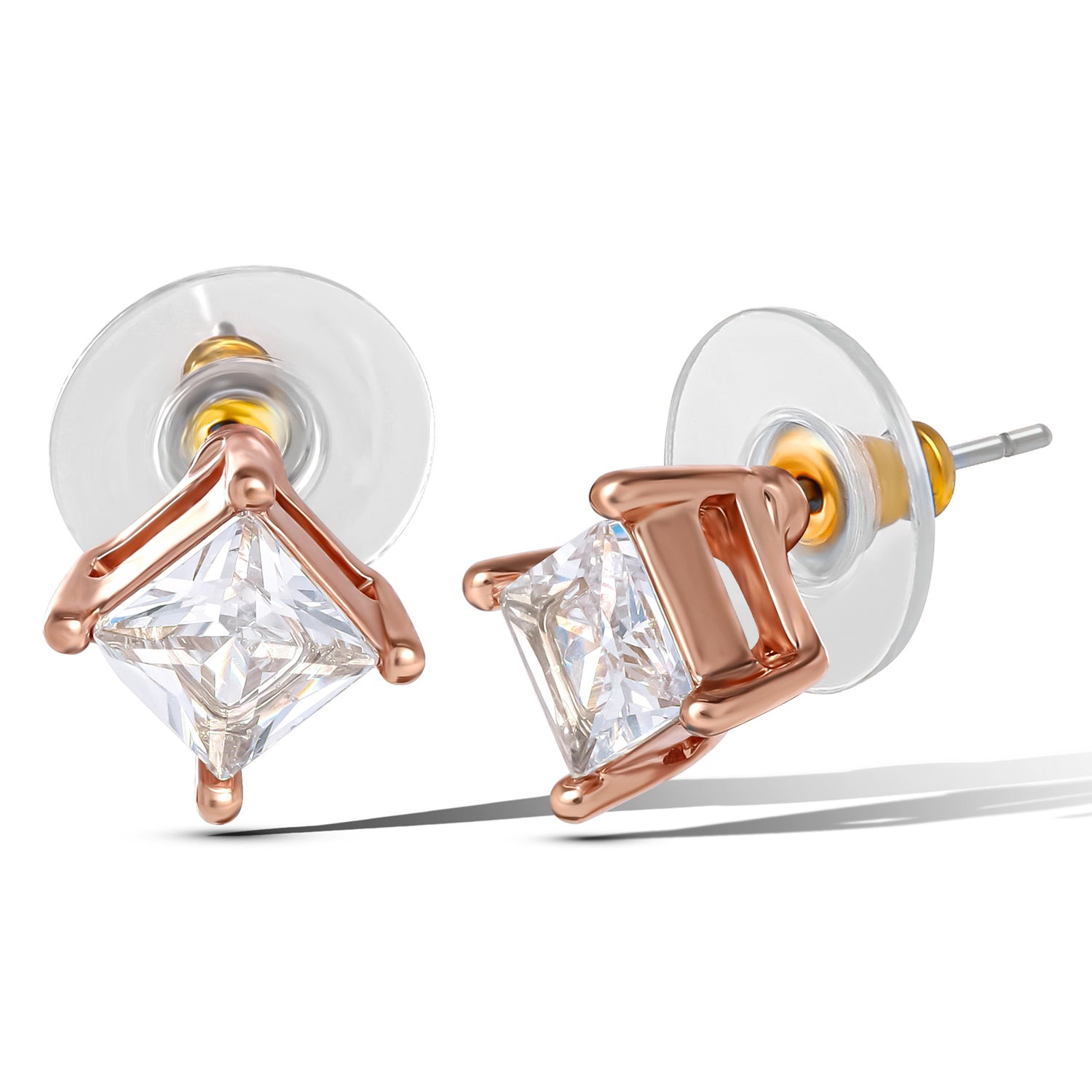 Jessica Simpson Square-Cut Crystal Stud Earrings Set