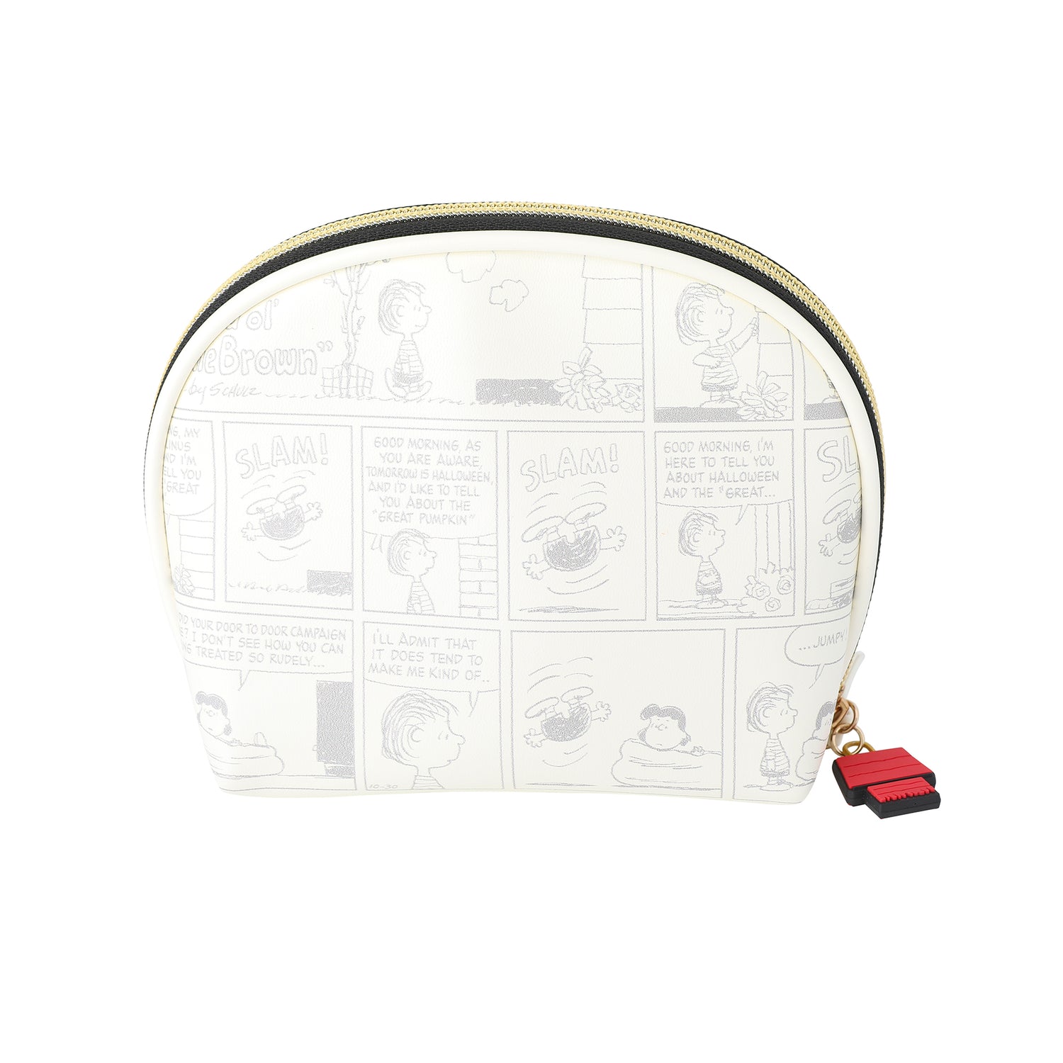 Peanuts Snoopy Cosmetic Bag Set, Zip Pouch, Comic Print