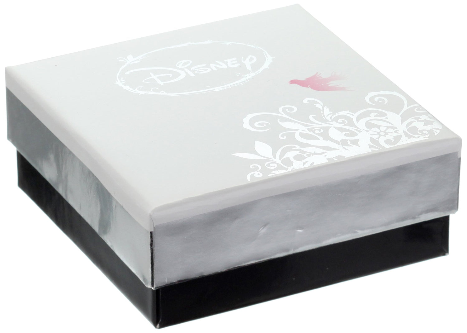 Disney Stainless Steel Heart Bead Charm 2 Stoppers Small and Medium Starter Bracelet, 7.5"