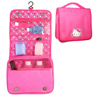 Hello Kitty Toiletry Bag, Hanging Toiletry Bag Pink, Makeup Bag, Sanrio Travel Official License