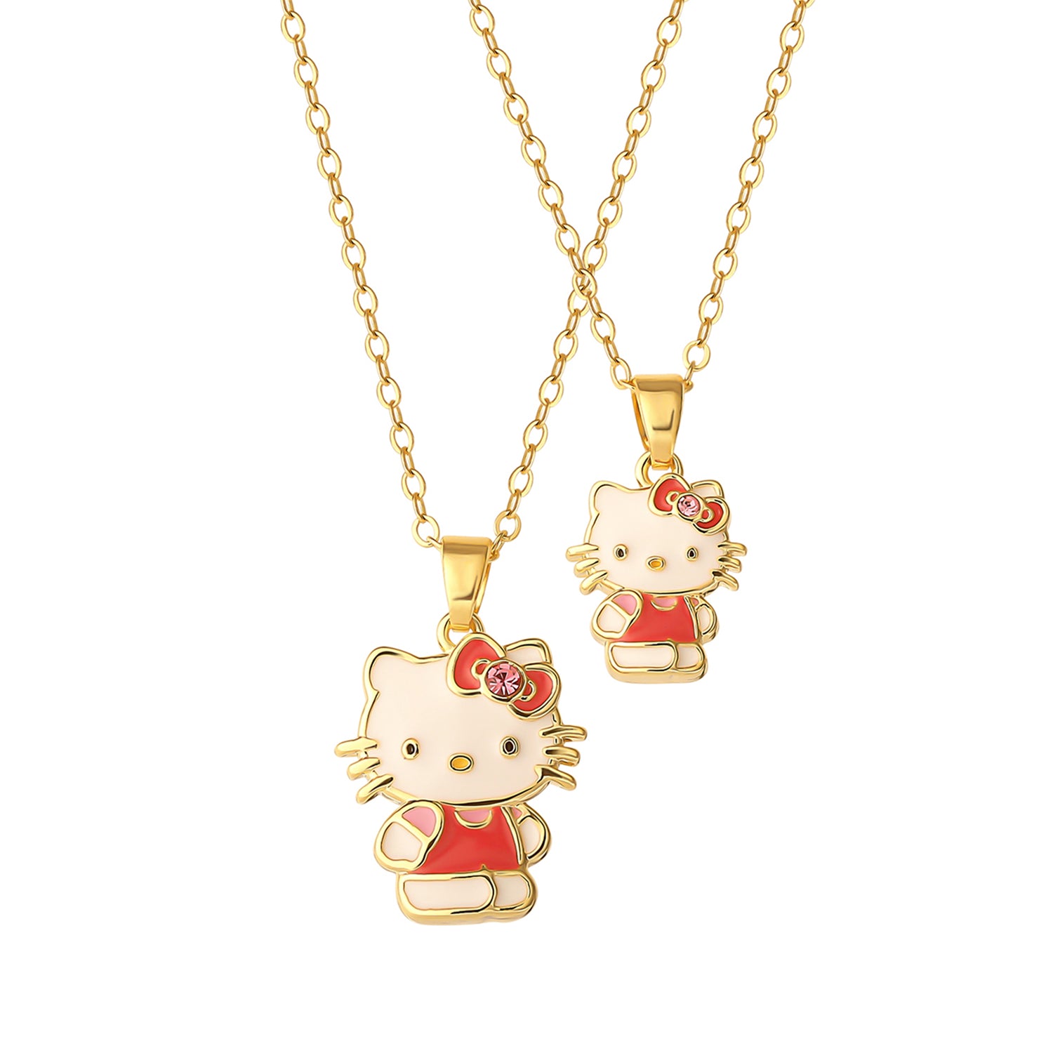 Hello Kitty Mommy and Me Necklaces Set of 2, 16"+2"