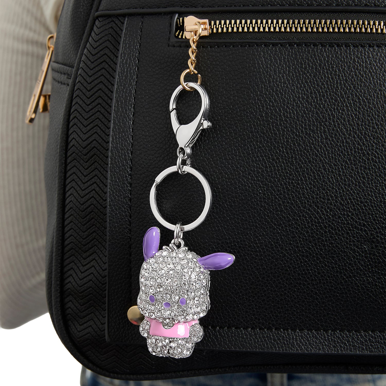 Pochacco Pavé Keychain Bag Charm – Officially Licensed Sanrio