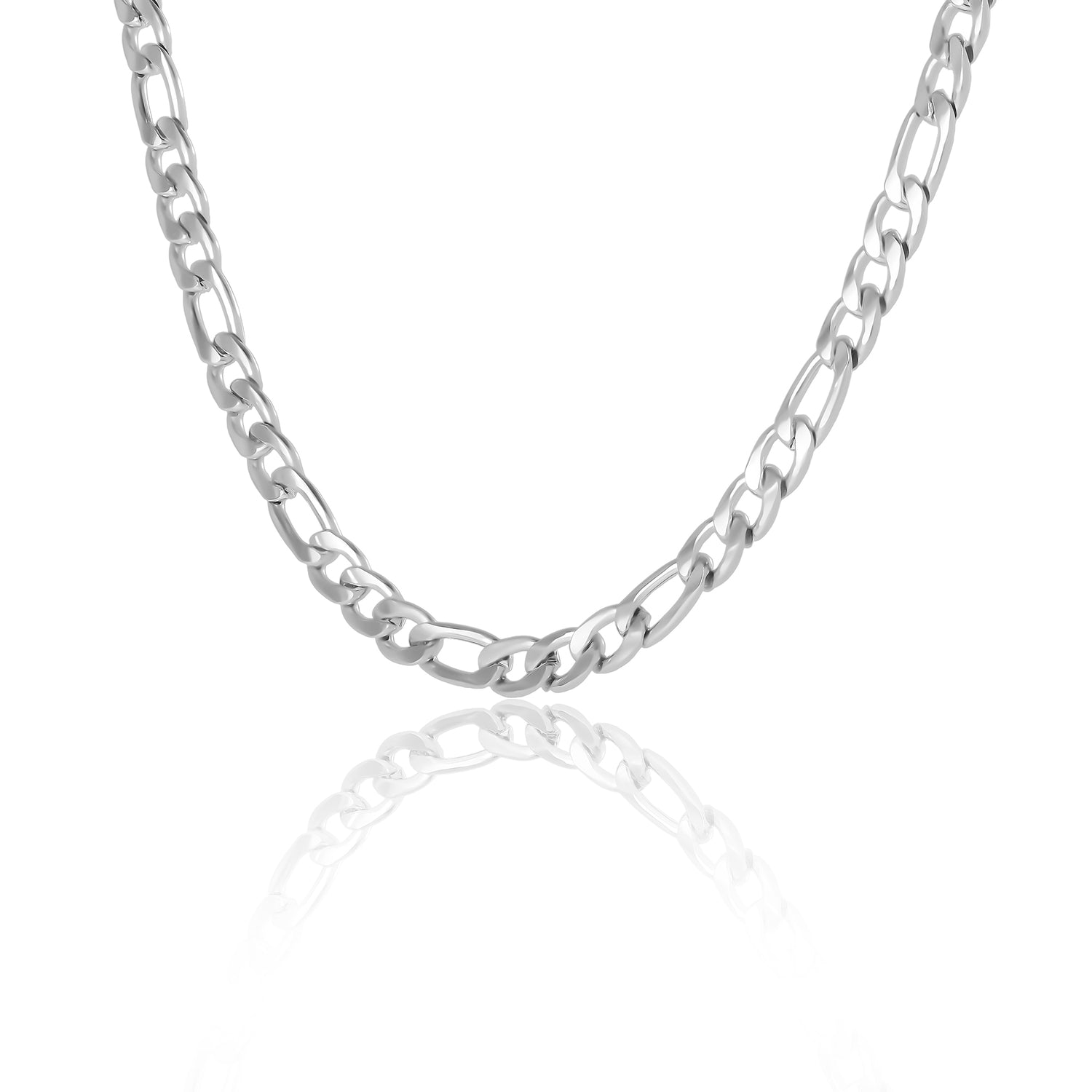 Lucky Brand Men’s Figaro Chain Necklace, Silver‑Tone 22'' Links