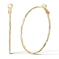 Jessica Simpson Fashion 48.2MM Omega Hoop Earrings - Gold-Tone Finish