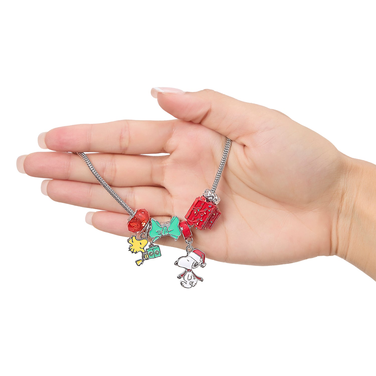 Peanuts Snoopy & Woodstock Slide Charm Bracelet