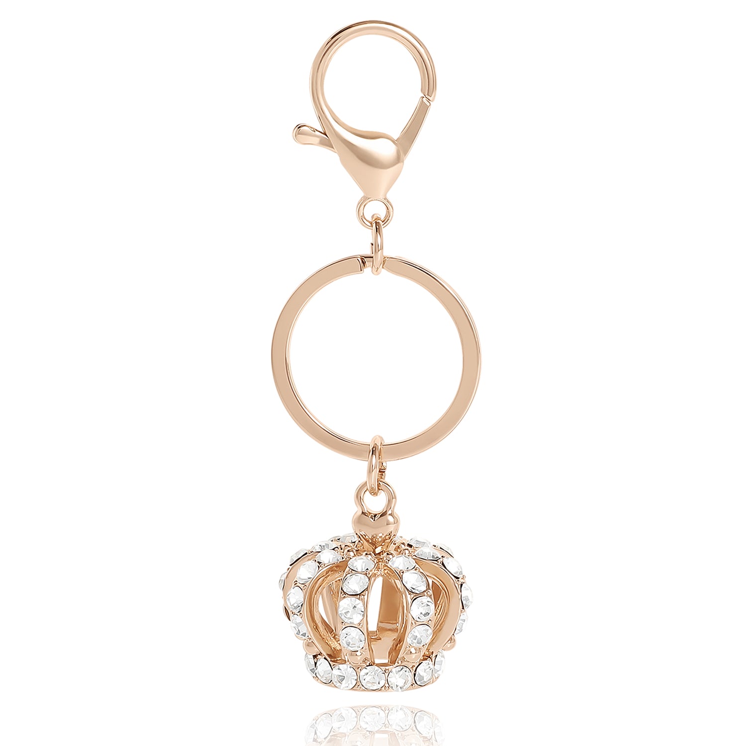 Juicy Couture Crown Charm Rhinestone Keychain, Bling Keychains, Juicy Gifts