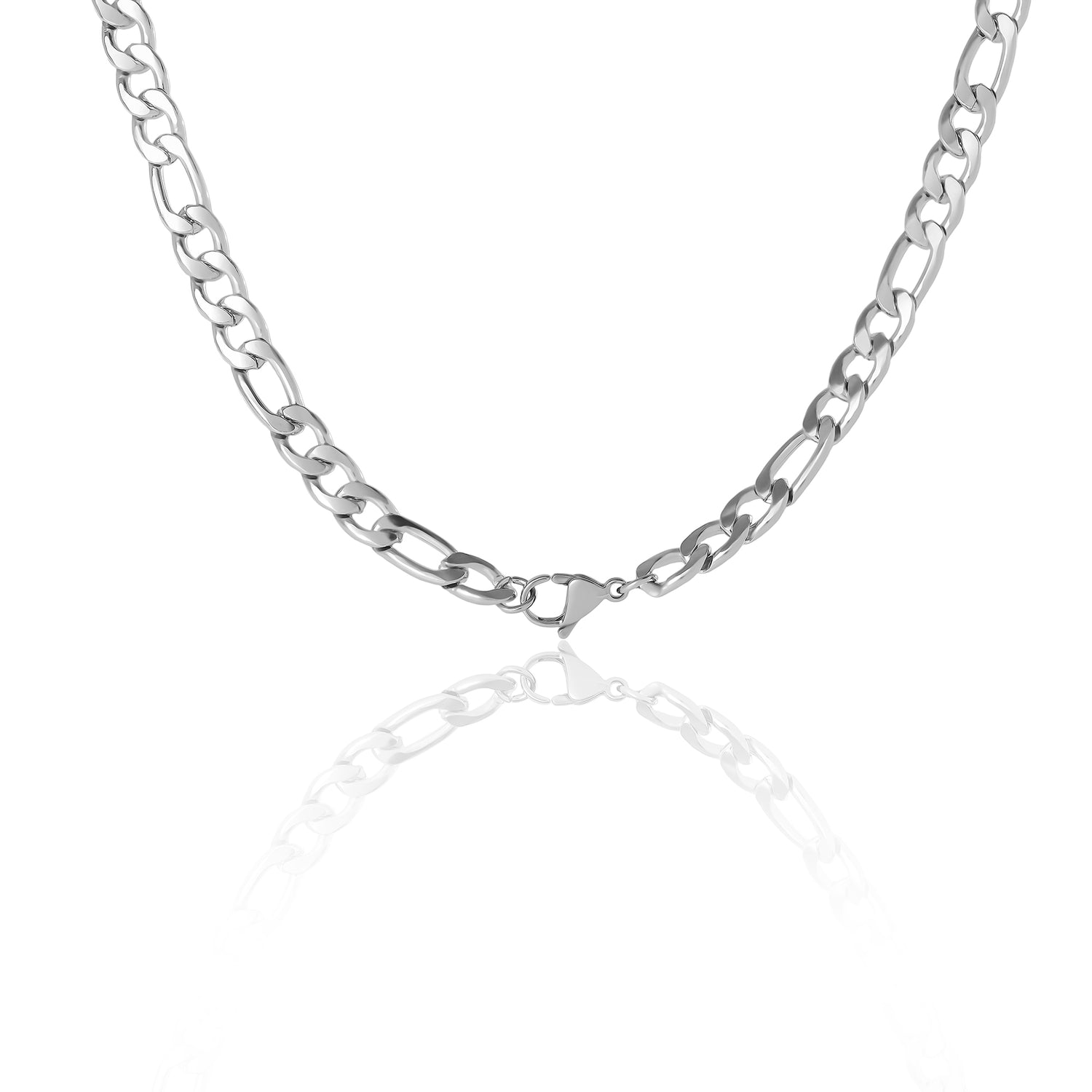 Lucky Brand Men’s Figaro Chain Necklace, Silver‑Tone 22'' Links