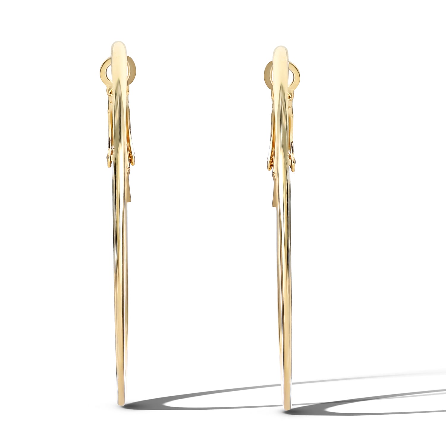Jessica Simpson Gold-Tone 44.8MM Flat Omega Hoop Earrings