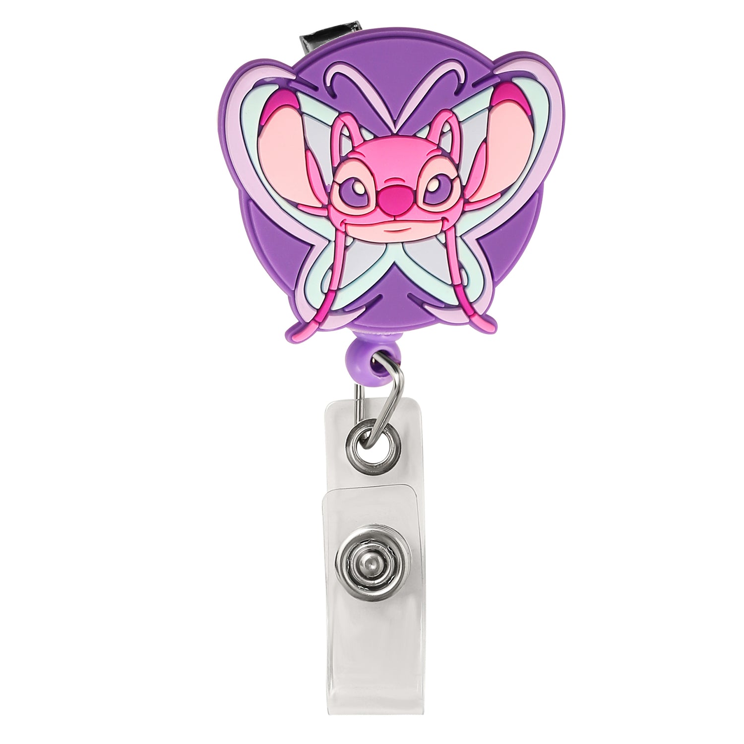 Disney Lilo & Stitch Angel Badge Reels Retractable Official License
