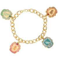 Harry Potter Charm Bracelet Officially License, Hogwarts House Charms