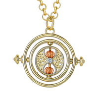 Harry Potter Time Turner Necklace for Women, 18k Gold Flash Plated