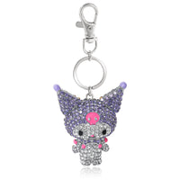 Kuromi Pavé Crystal Keychain Bag Charm – Officially Licensed Sanrio