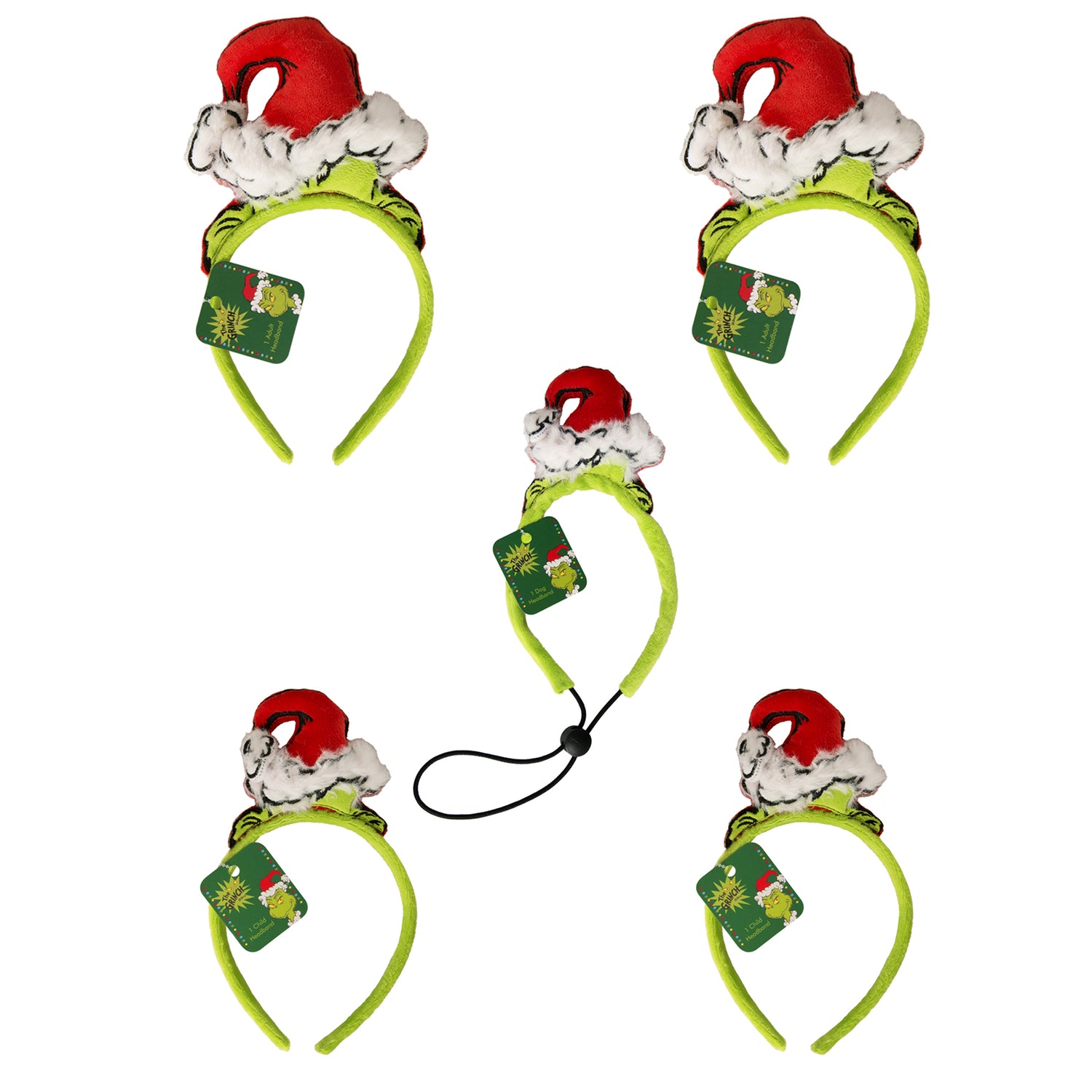 The Grinch Headband Official License 5-Piece Set