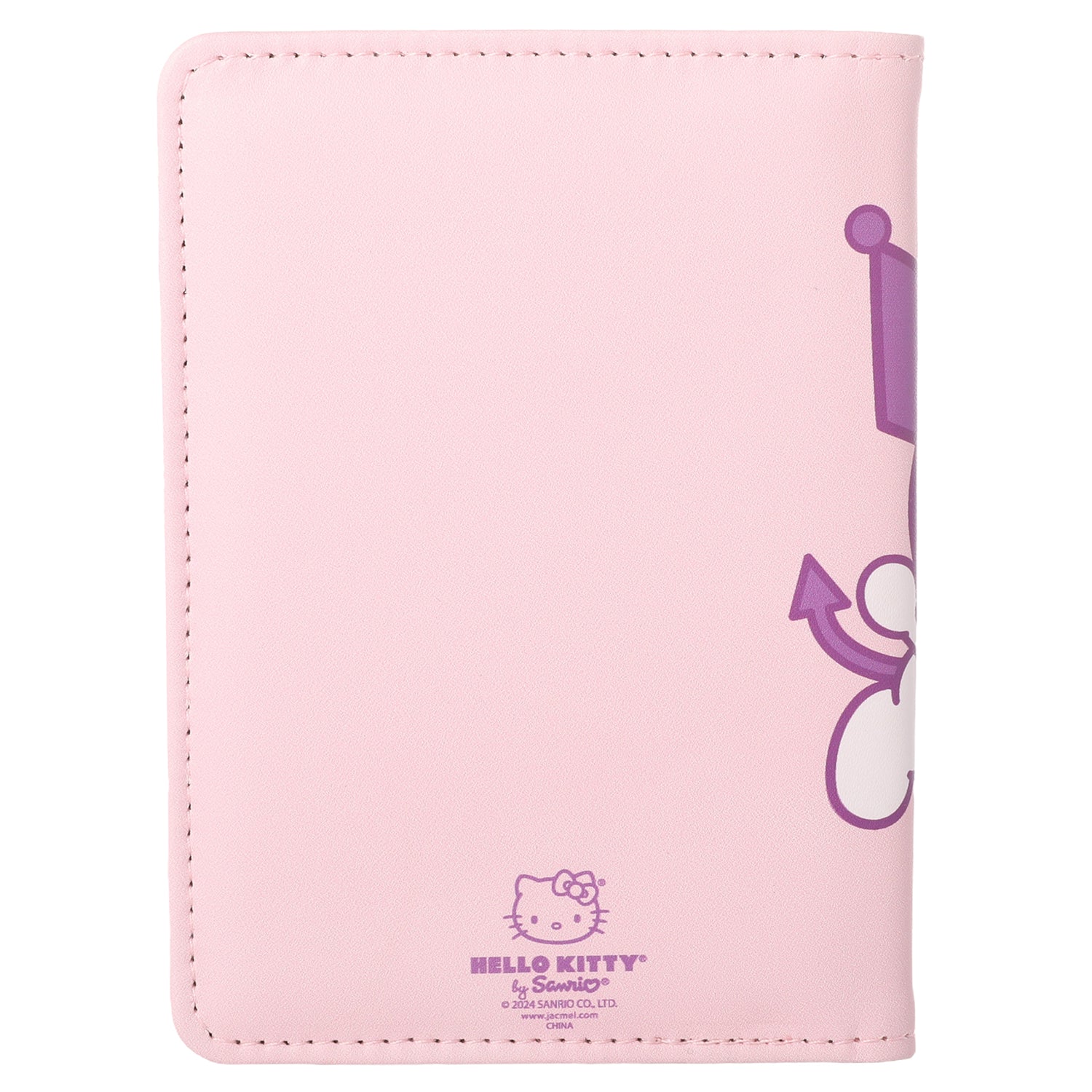 Hello Kitty and Friends Pink Passport Holder for Travel Official License, Sanrio Passport Cover for Women