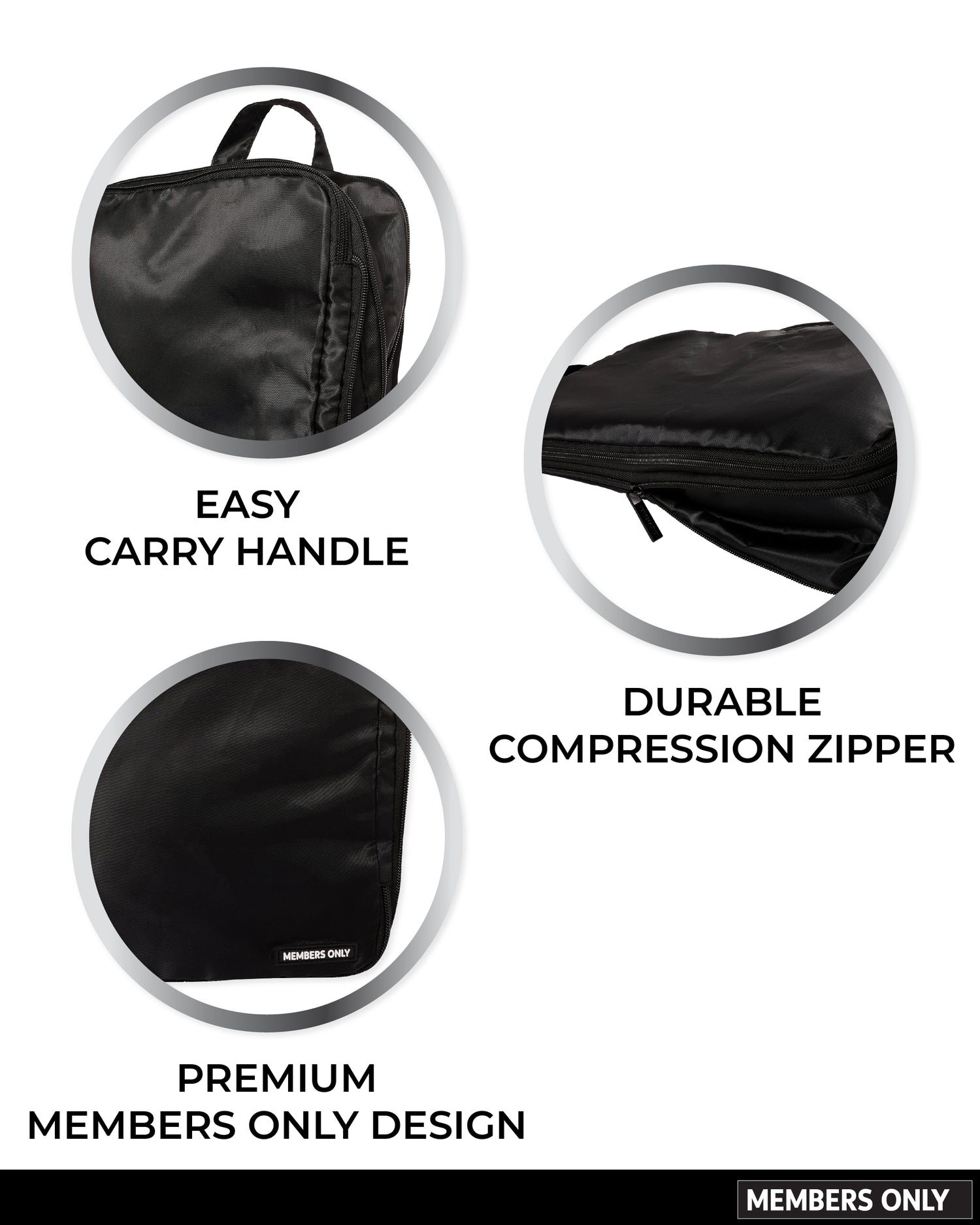 MEMBERS ONLY COMPRESSION PACKING CUBES