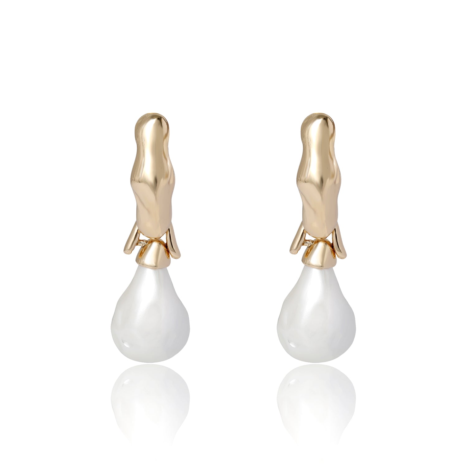 BCBG Hoop Post Drop Earring
