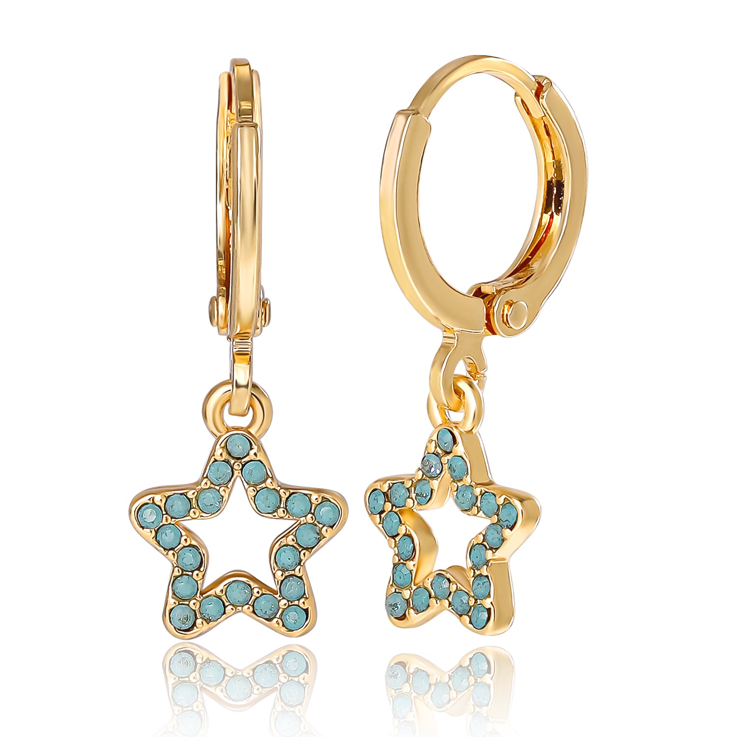 Jessica Simpson Gold-Tone Evil-Eye, Heart & Star Stud & Hoop Earring Set, 9 Pairs