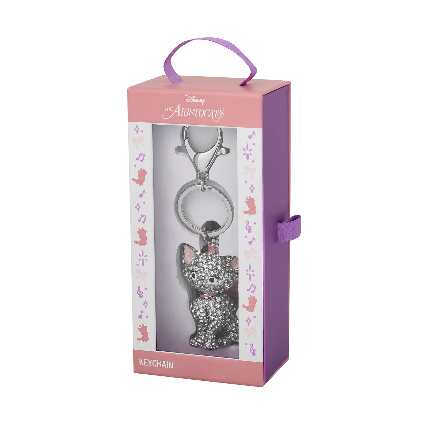 Aristocats Marie Crystal Pavé Bag Charm Keychain – Officially Licensed