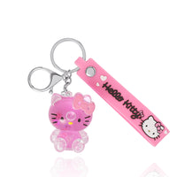 Hello Kitty Keychain Acrylic Liquid Molded Full Body, Cute Bag Charm