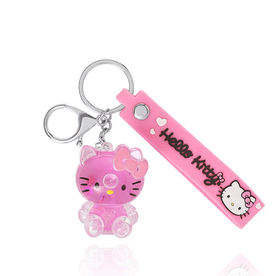 Hello Kitty Keychain Acrylic Liquid Molded Full Body, Cute Bag Charm