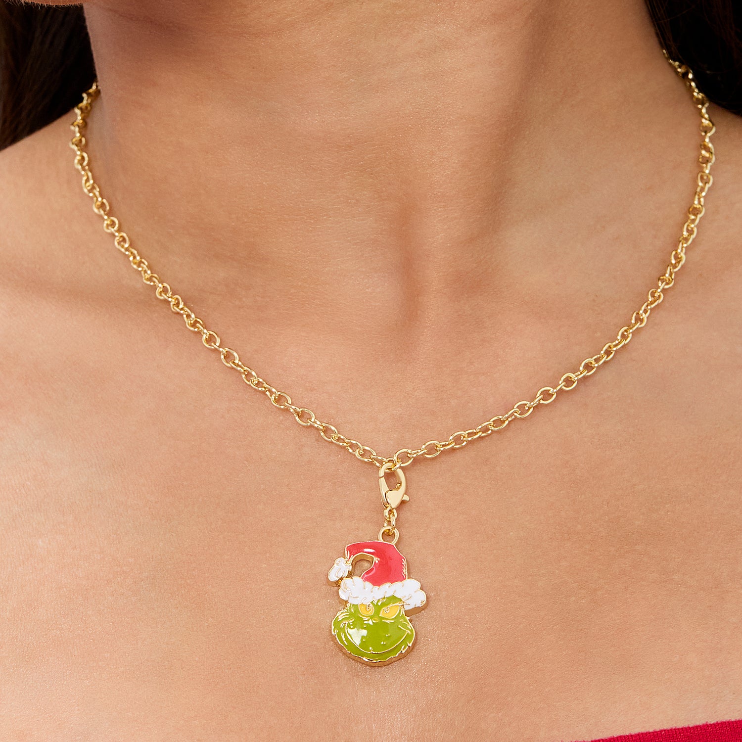 The Grinch Holiday Charm Jewelry Advent Set with Earrings and Chains