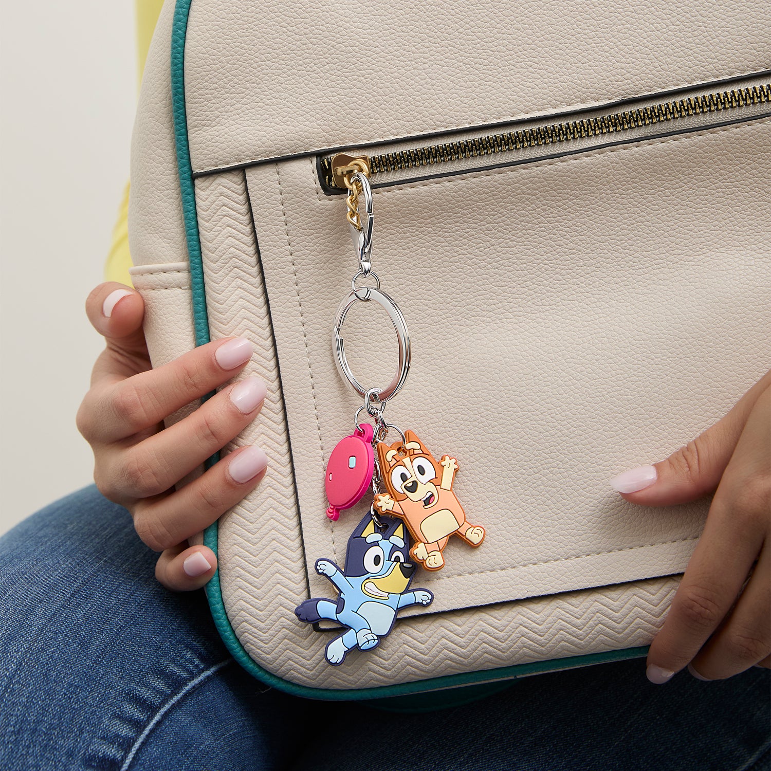 Bluey & Bingo Multi-Charm Keychain Officially Licensed