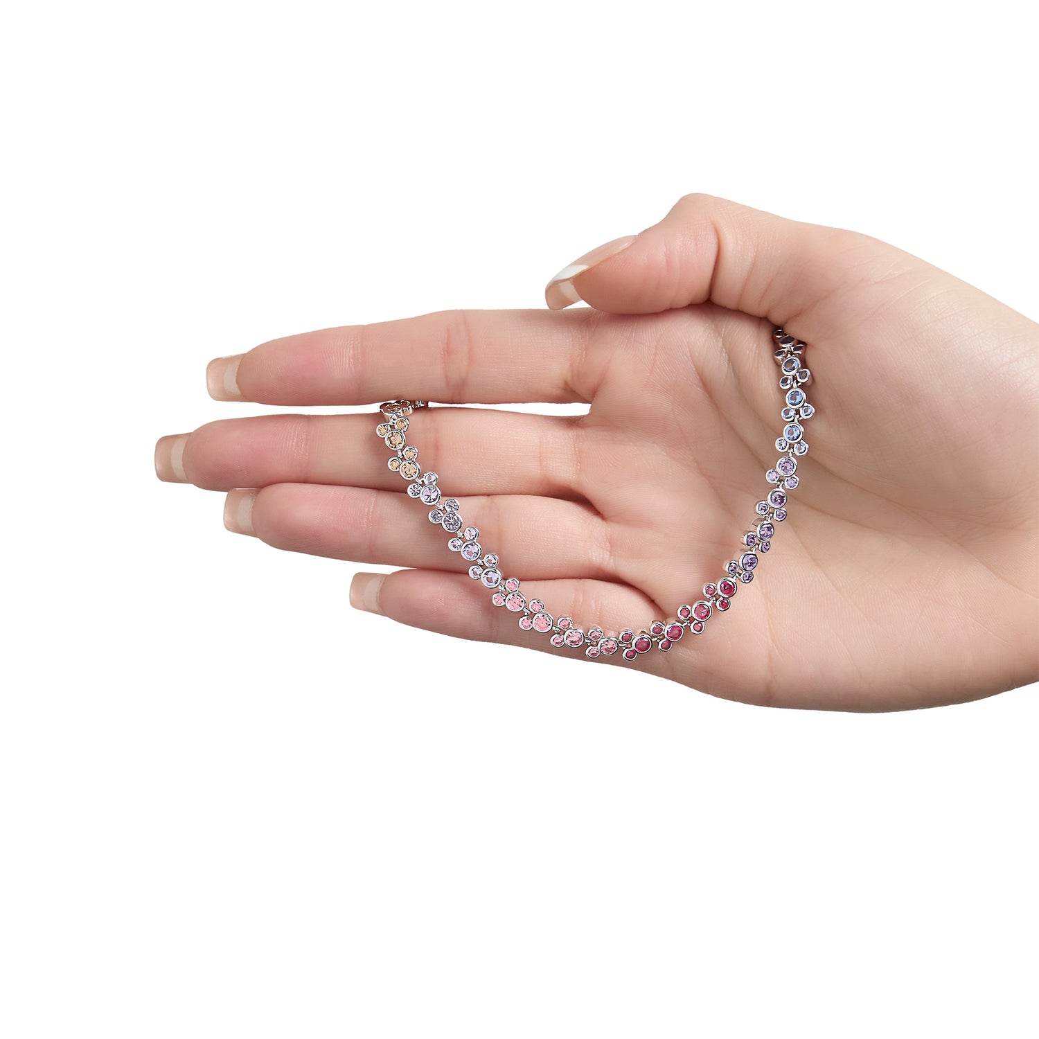 Disney Mickey Mouse Rainbow Crystal Tennis Bracelet