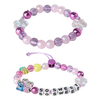 Disney Angel & Stitch Bracelet Set for Girls 2-Piece Official License