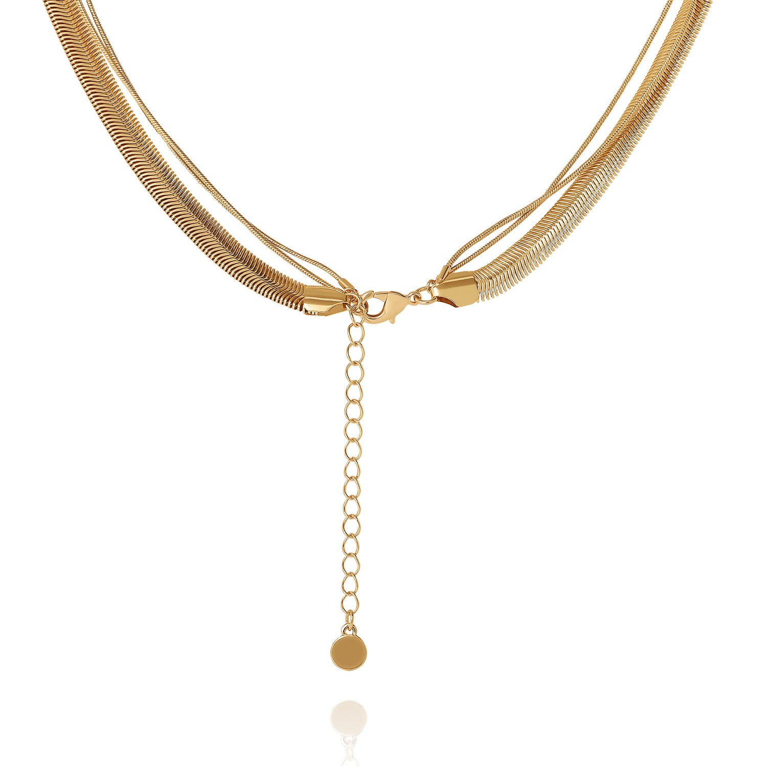 BCBG Layered Spiral Pendant Necklace