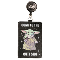 Star Wars Grogu Cute Retractable Badge Reel Official License, Badge Clip