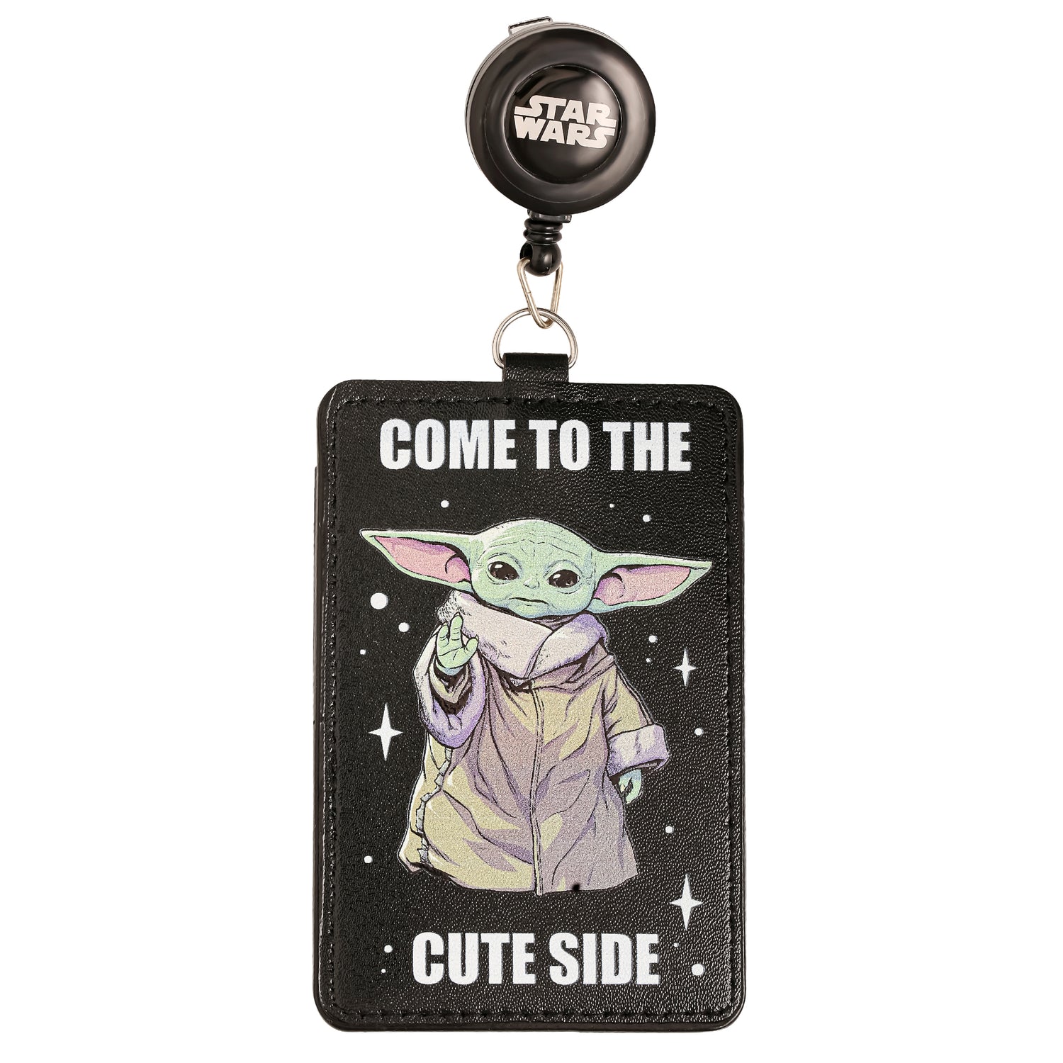 Star Wars Grogu Cute Retractable Badge Reel Official License, Badge Clip