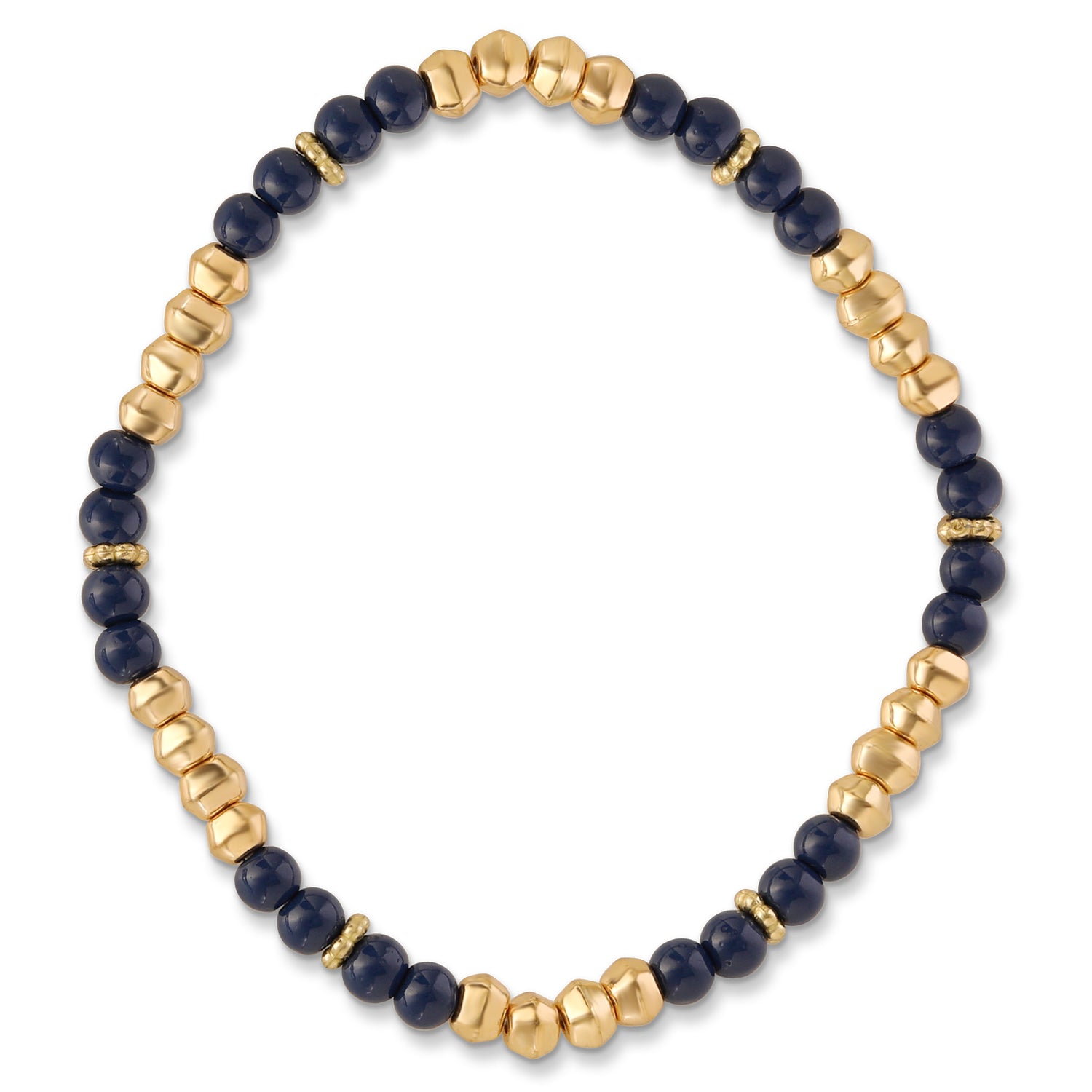 Jessica Simpson Multi-Color Beaded Bracelet Set with Evil Eye Charm - Boho Chic Stackable Bracelets