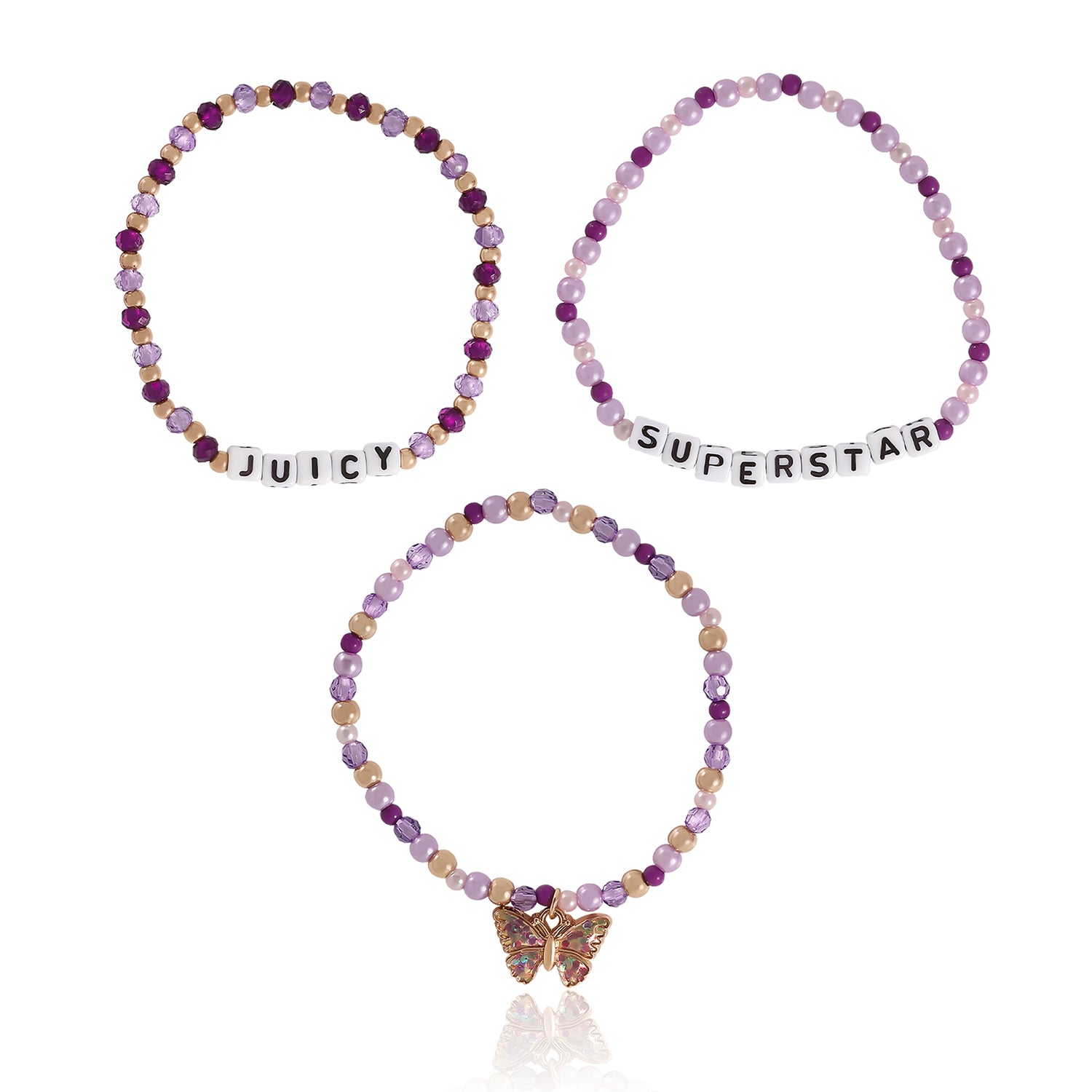 Juicy Couture Kids Choose Juicy Superstar 3 Piece Beaded Jewelry