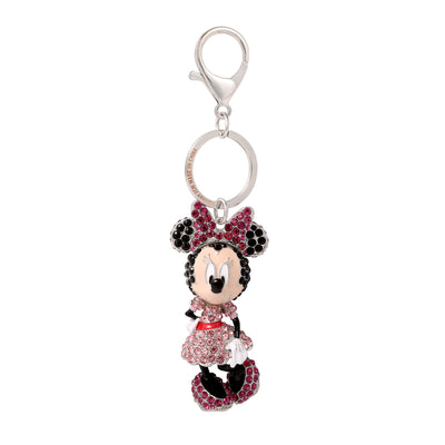Disney Minnie Mouse Crystal Pavé Bag Charm Keychain – Officially Licensed