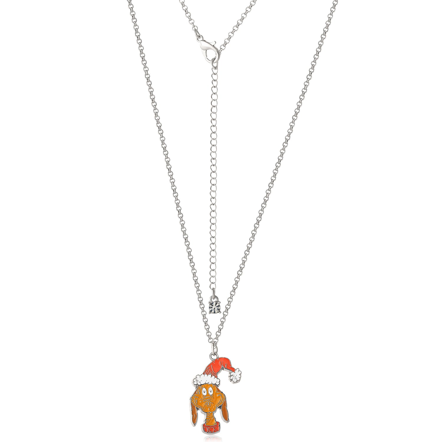 SALLY ROSE The Grinch and Max Pendant BFF Necklace for 2 Official License, 16"+3" Fashion Max and Grinch Necklaces