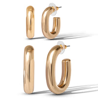 Jessica Simpson Gold-Tone Hoop Earring Set