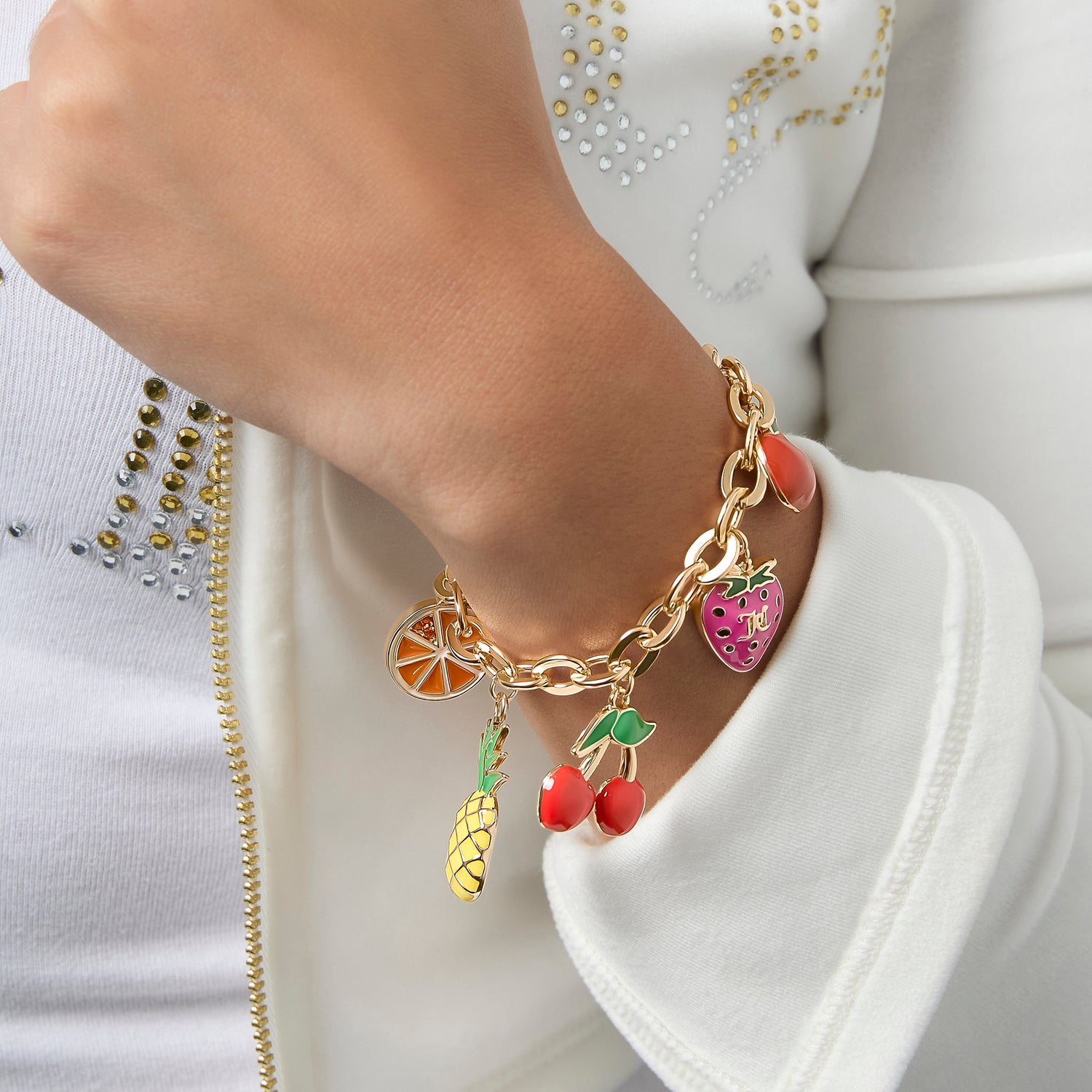 Juicy Couture Tropical Fruit Charm Bracelet