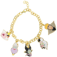 Disney Villains Charm Bracelet for Women Official License, 7.25"
