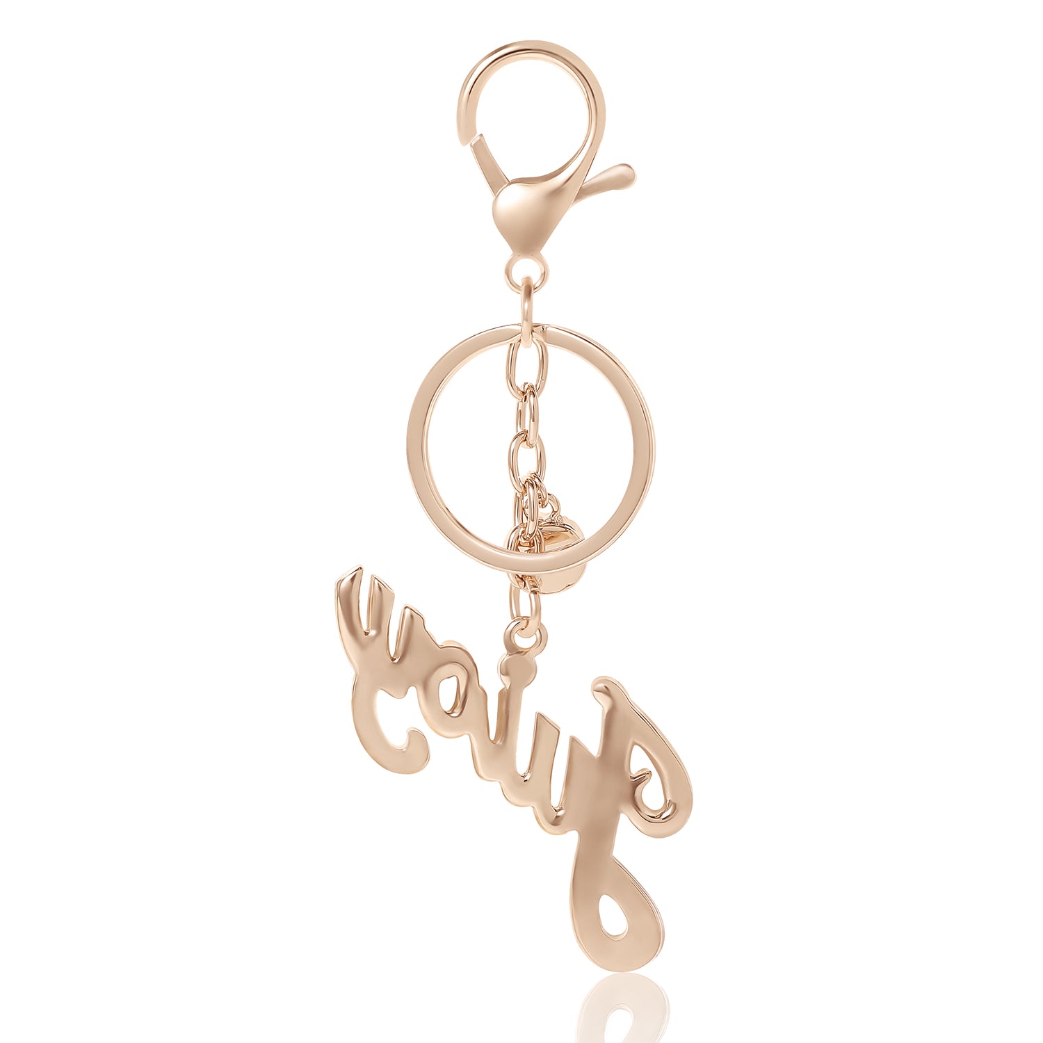 Juicy Couture Bling Keychain with Juicy Logo, Rhinestone Keychain for Women