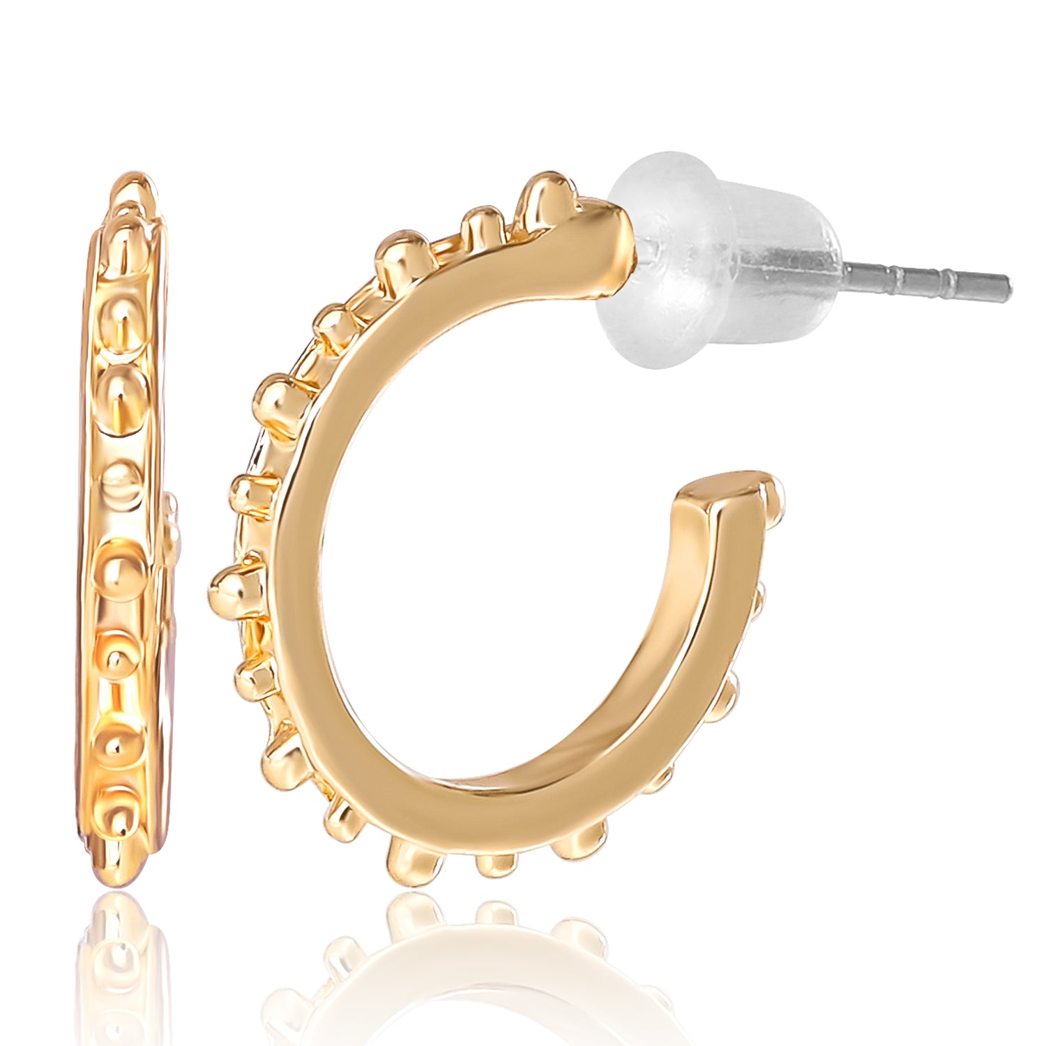 Jessica Simpson Gold-Tone Evil-Eye, Heart & Star Stud & Hoop Earring Set, 9 Pairs