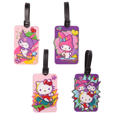 Hello Kitty Luggage Tag for Suitcases 4-Pack, Cute Luggage Tags, Sanrio Gifts for Travel