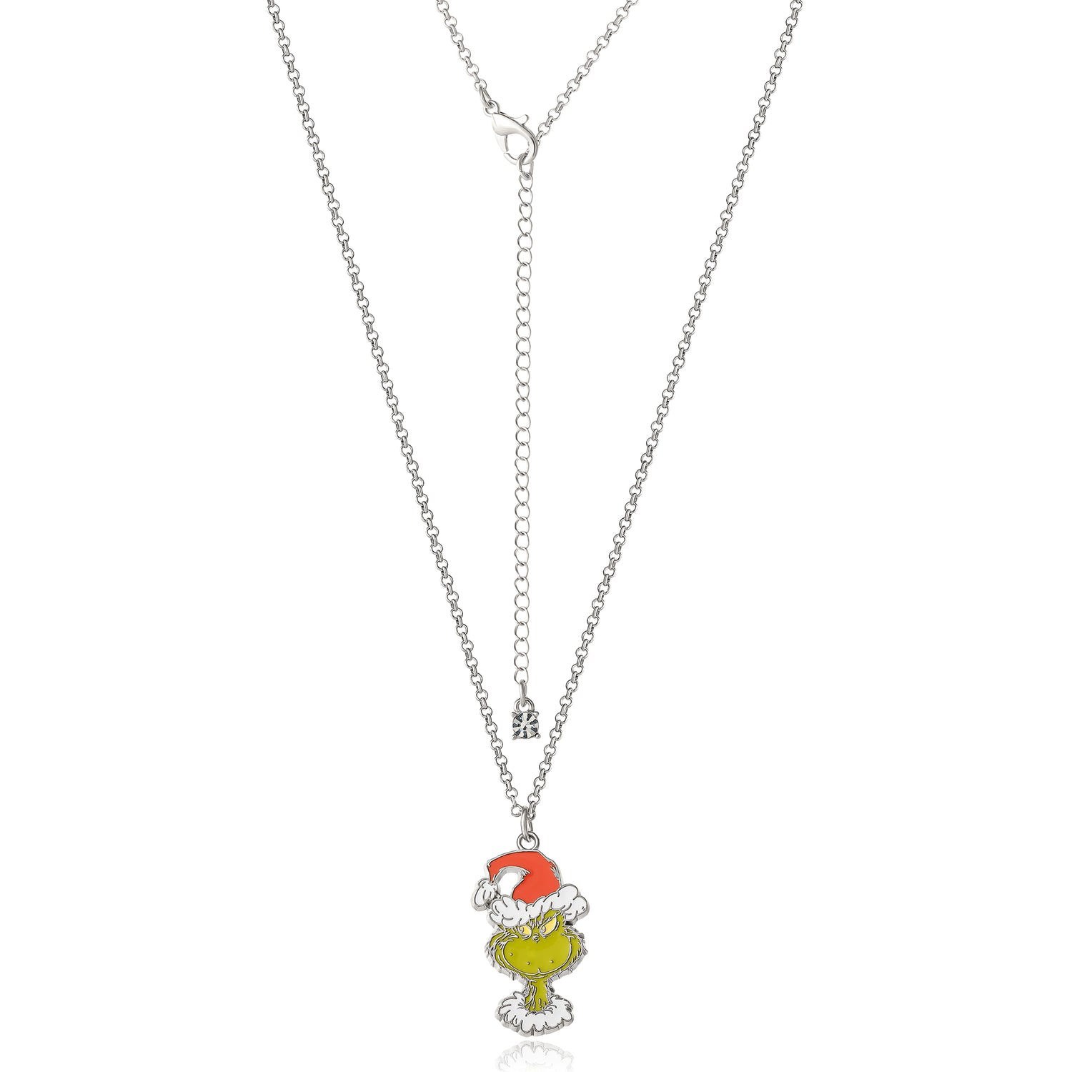 SALLY ROSE The Grinch and Max Pendant BFF Necklace for 2 Official License, 16"+3" Fashion Max and Grinch Necklaces
