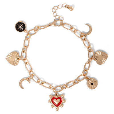 Jessica Simpson Gold-Tone Charm Bracelet