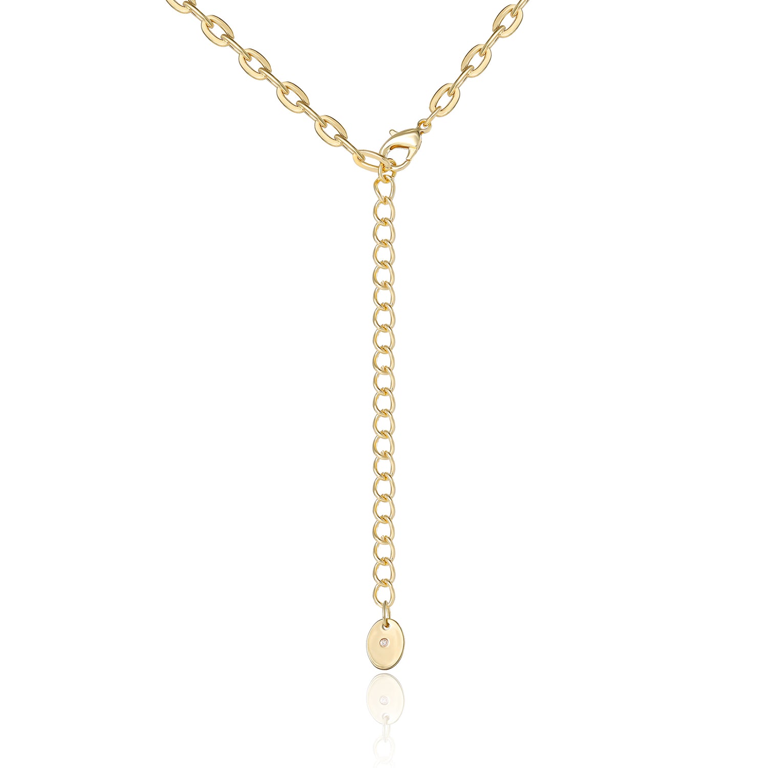 Juicy Couture ‘JUICY’ Heart Pendant Necklace, Gold‑Tone with Pink Enamel