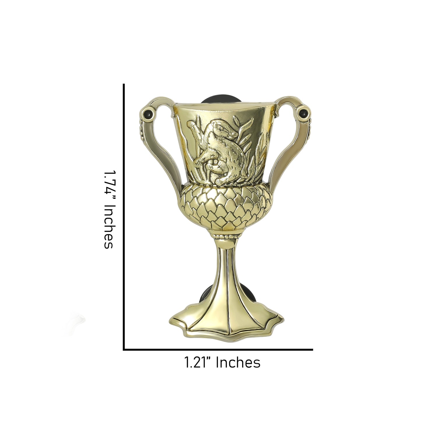 Harry Potter Hufflepuff's Cup Pin, Oxidized Gold-Tone Plating