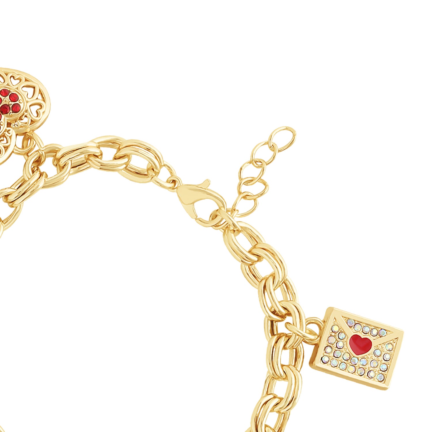 Hello Kitty Crystal Charm Bracelet with Iconic Charms