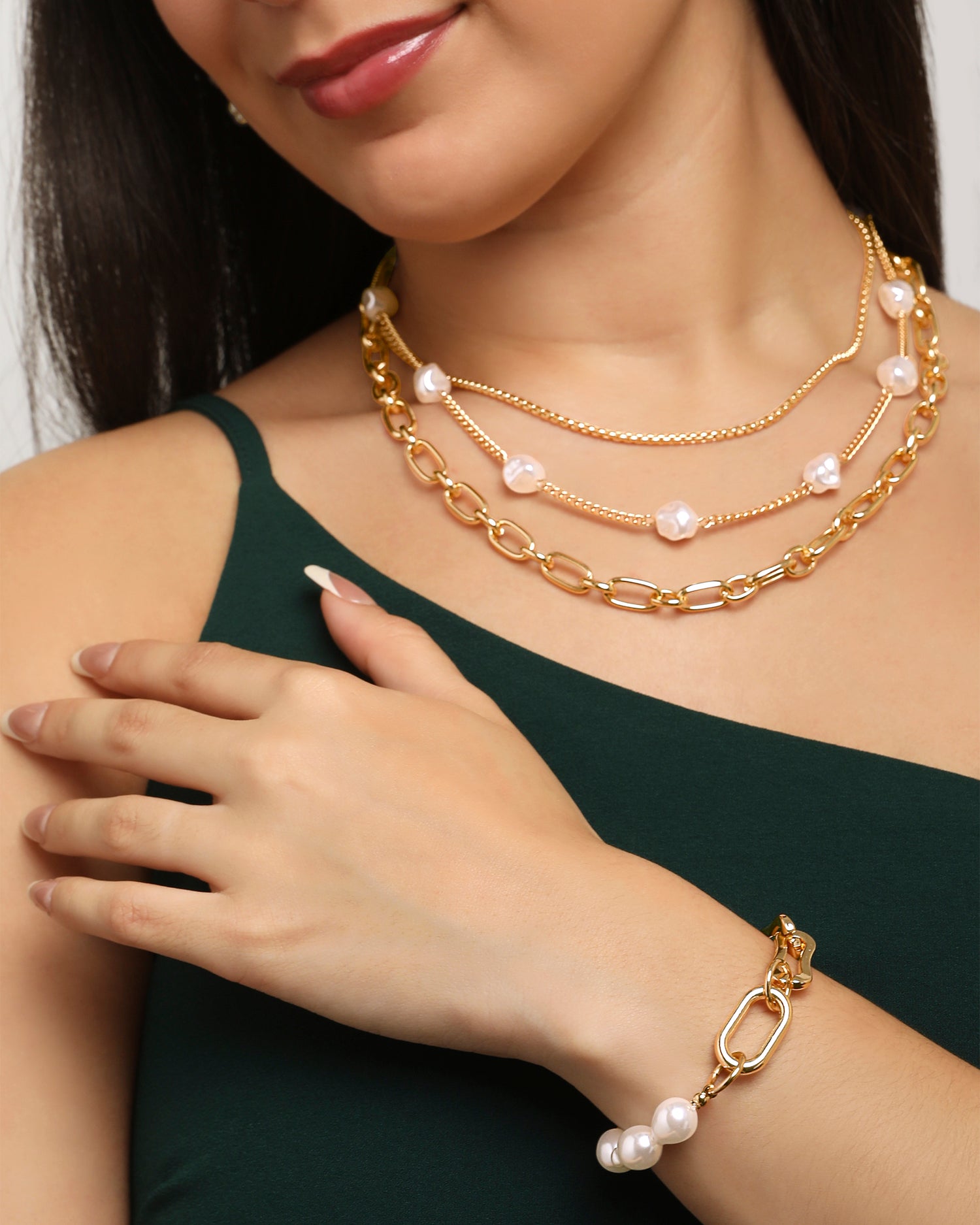 Yellow Gold-Plated Bracelet