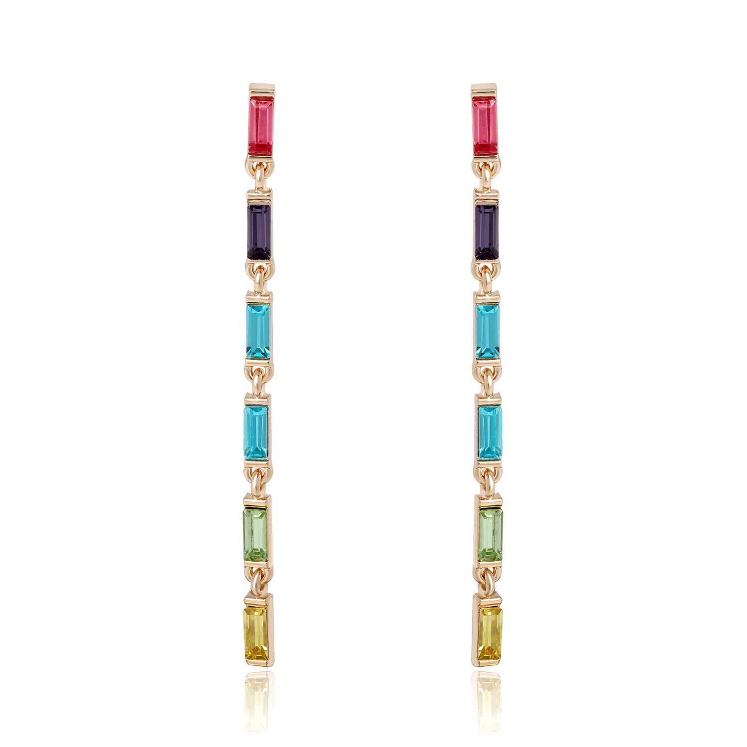 BCBGeneration Rainbow Linear Drop Earrings