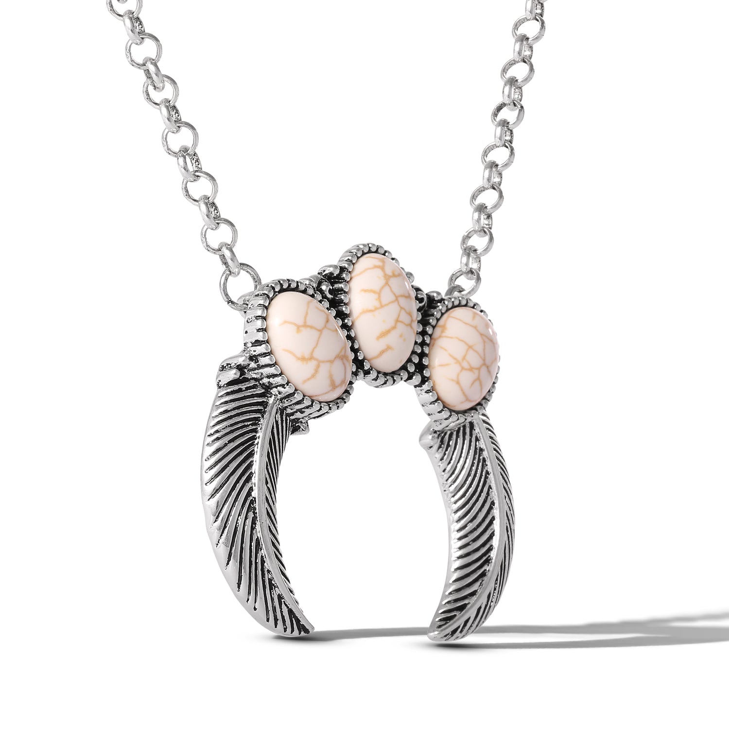 JS Jessica Simpson Ox Silver Western Necklace