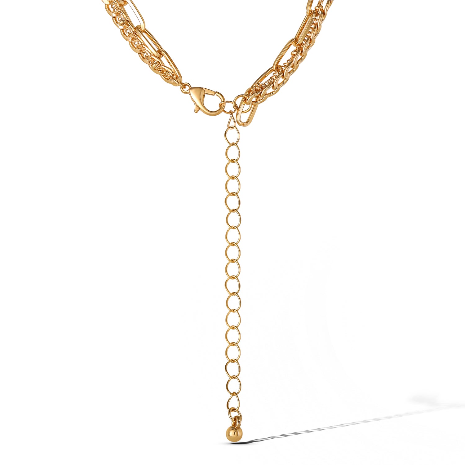 Jessica Simpson Gold-Tone Layered Necklace with Green Gemstone Accent